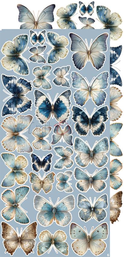 Craft OClock - Ausschneidebogen "Melody of My Soul" Extra Set Flowers & More - 18 Bogen