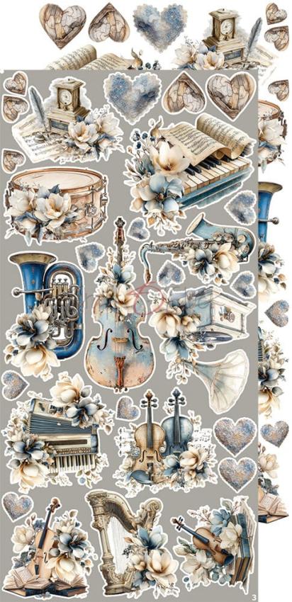 Craft OClock - Ausschneidebogen "Melody of My Soul" Extra Set Melody - 18 Bogen