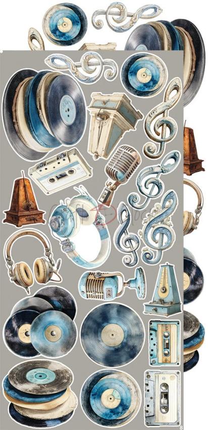 Craft OClock - Ausschneidebogen "Melody of My Soul" Extra Set Melody - 18 Bogen