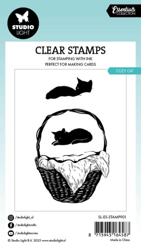 Studio Light - Stempelset "Cozy Cat" Clear Stamps