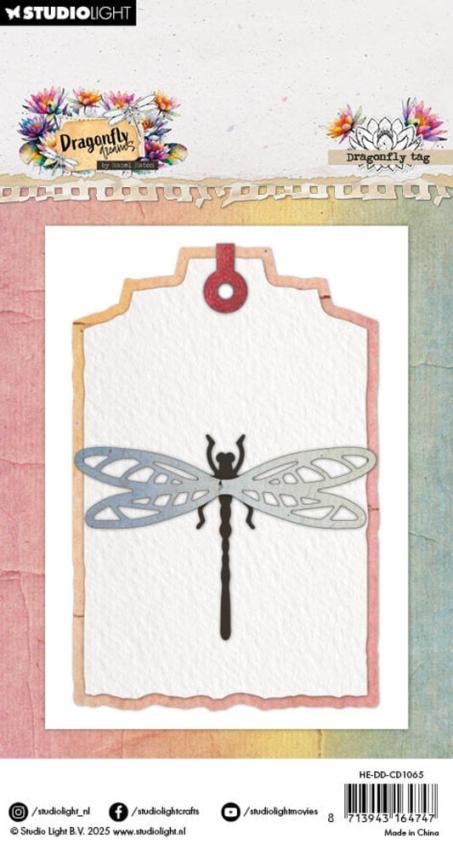 Studio Light - Stanzschablone "Dragonfly Tag" Dies