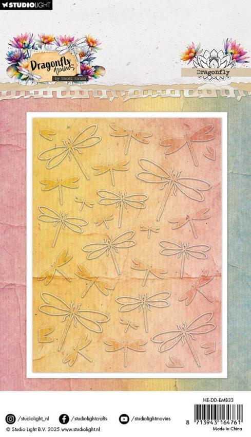 Studio Light - Prägefolder "Dragonfly Dreams" 3D Embossingfolder
