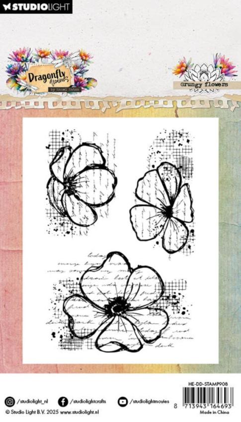 Studio Light - Stempelset "Grungy Flowers" Clear Stamps