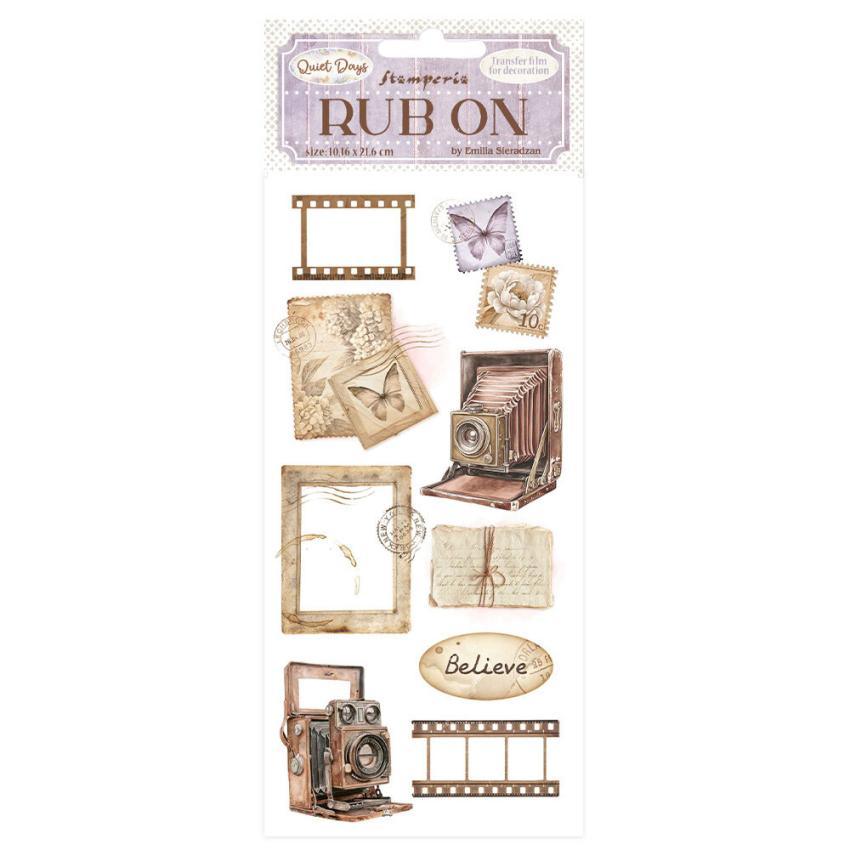 Stamperia - Transfer Aufkleber "Vintage Photography" Rub-On