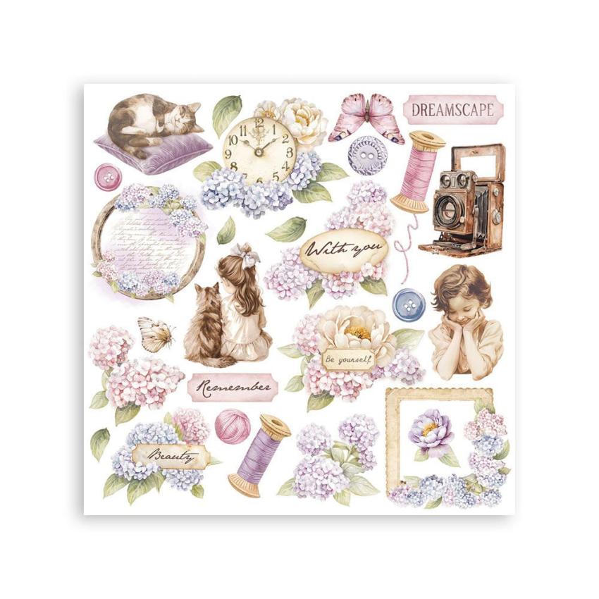 Stamperia - Transfer Aufkleber "Quiet Days" Rub-On