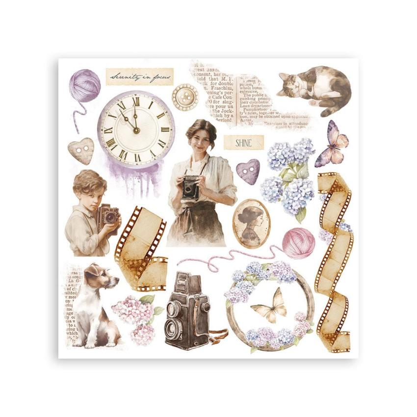 Stamperia - Transfer Aufkleber "Quiet Days" Rub-On