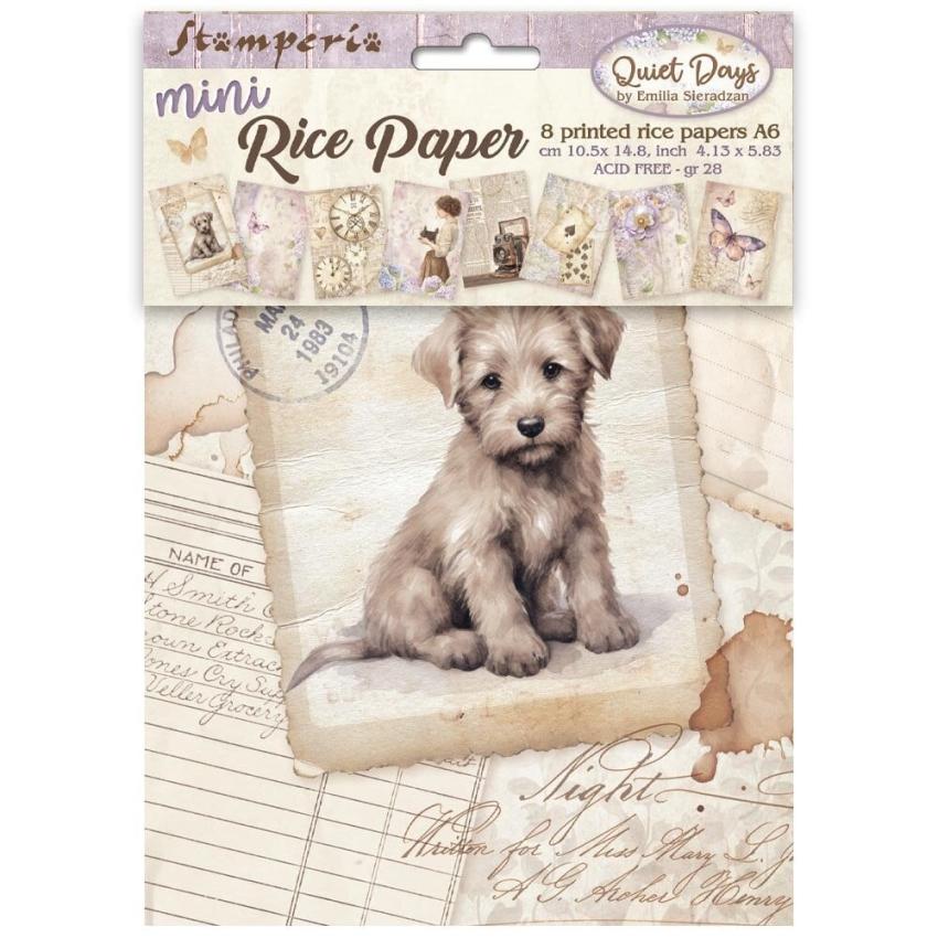 Stamperia - Decopatch Papier "Quiet Days" Decoupage A6 - 8 Bogen  