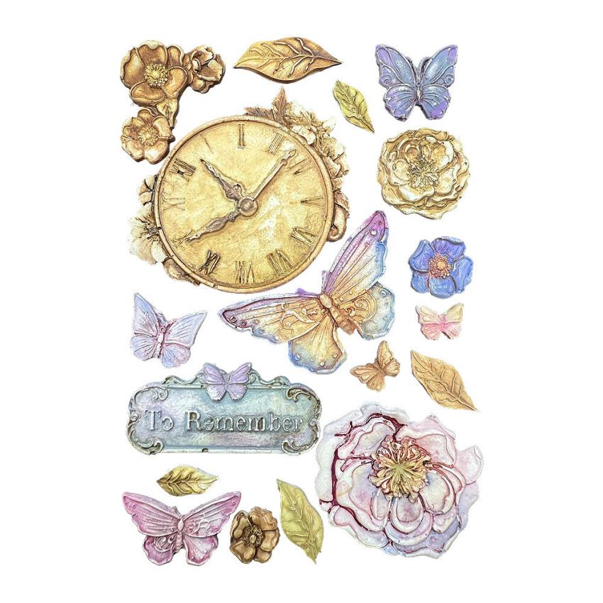 Stamperia - Gießform A5 "Clock" Soft Mould 