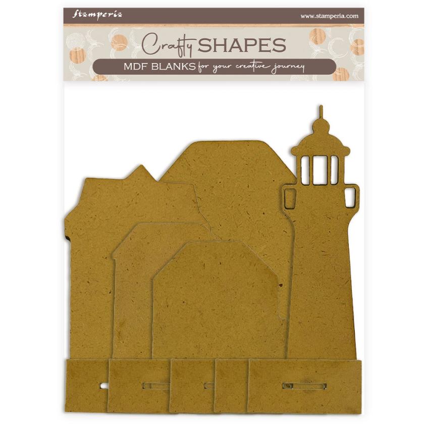 Stamperia - Holzteile "Place Card" MDF Crafty Shapes Blanks