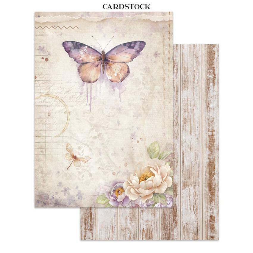 Stamperia - Papier, Aufkleber & Stanzteile "Quiet Days" Junk Journal Backgrounds,Stickers,Cut-Outs