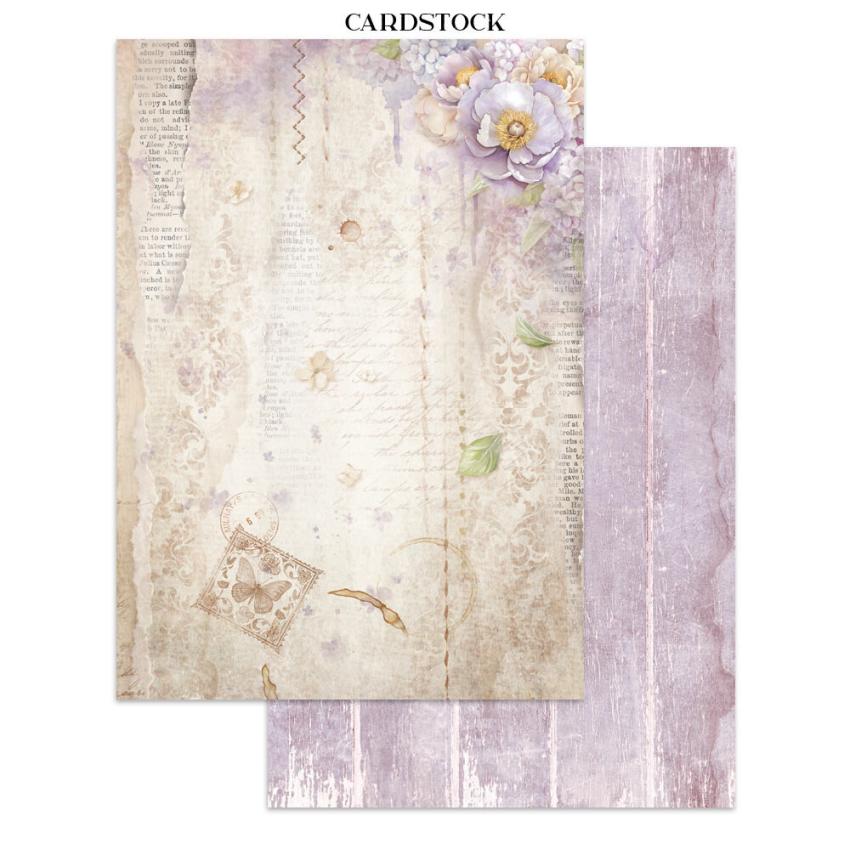 Stamperia - Papier, Aufkleber & Stanzteile "Quiet Days" Junk Journal Backgrounds,Stickers,Cut-Outs