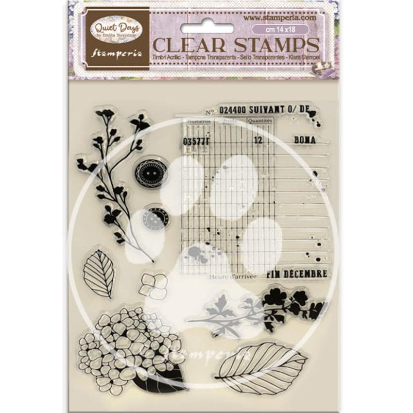 Stamperia - Stempelset "Hydrangea" Clear Stamps
