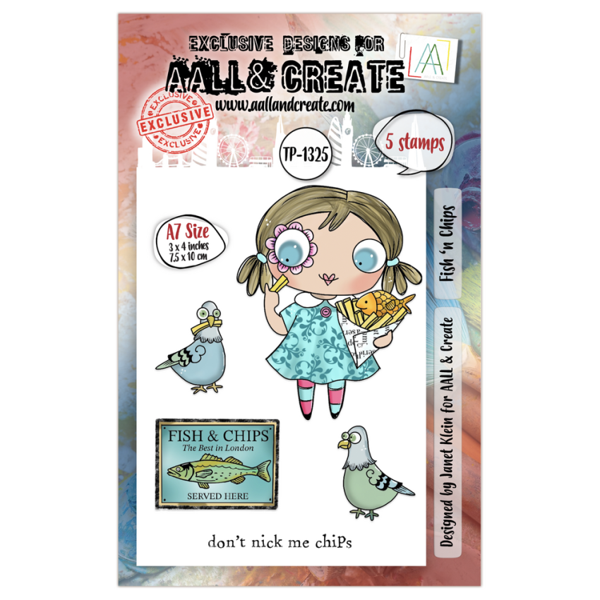 AALL and Create - Stempelset A7 "Fish 'n Chips" Clear Stamps