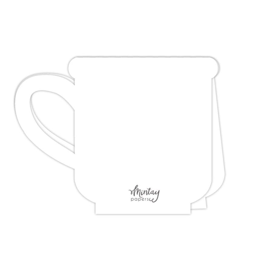 Mintay Papers - Kartenbasis "Mug" Card Base White 16,5x13cm - 5 Stück