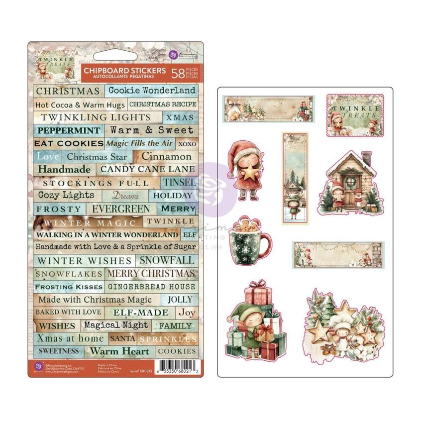 Prima Marketing - Aufkleber "Twinkle & Treats" Chipboard Sticker 