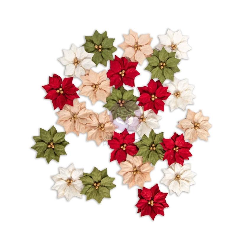 Prima Marketing - Papier Blumen "Twinkle & Treats" Flowers Holiday Blooms 