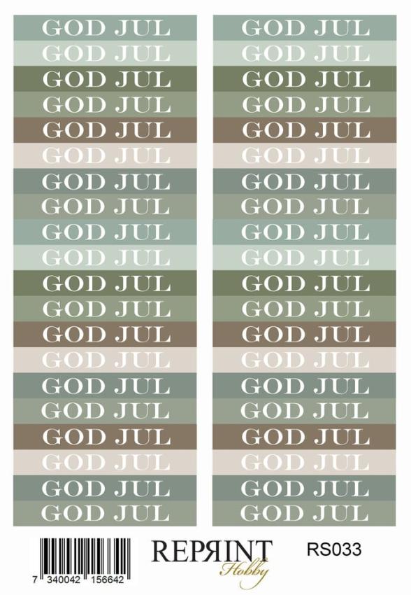 Reprint - Aufkleber "Home For Christmas" Sticker 10x21cm - 3 Bogen