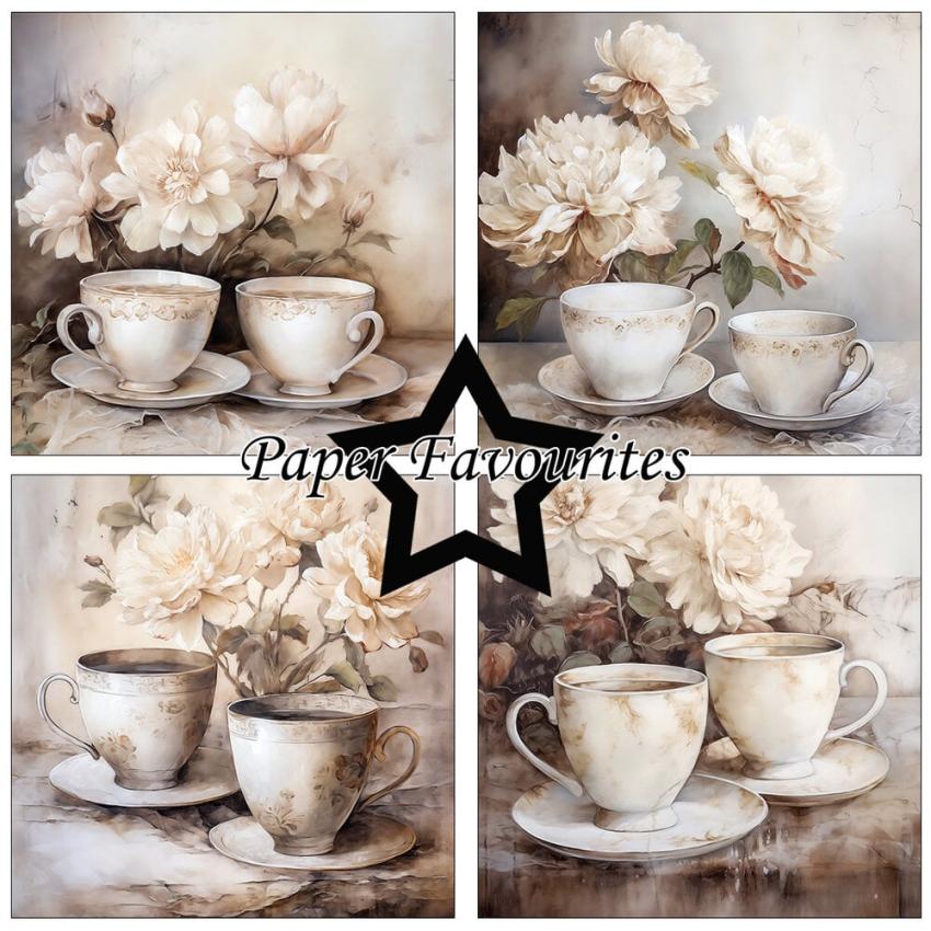 Paper Favourites - Designpapier "Cup of Coffee" Paper Pack 6x6 Inch - 24 Bogen