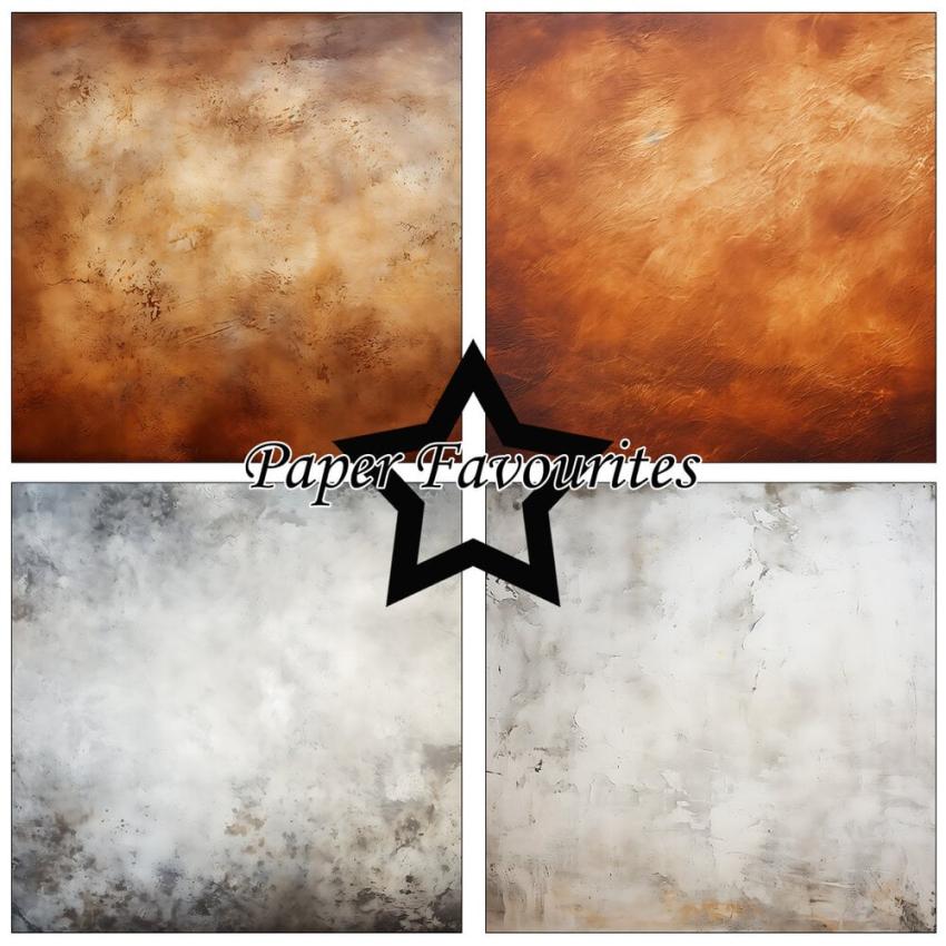 Paper Favourites - Designpapier "Distressed Texture" Paper Pack 12x12 Inch 8 Bogen