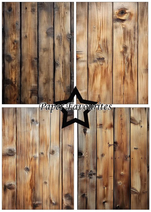 Paper Favourites - Designpapier "Wood" Paper Pack A5 - 24 Bogen