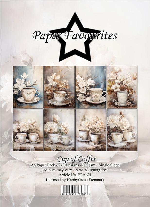 Paper Favourites - Designpapier "Cup of Coffee" Paper Pack A6 - 24 Bogen