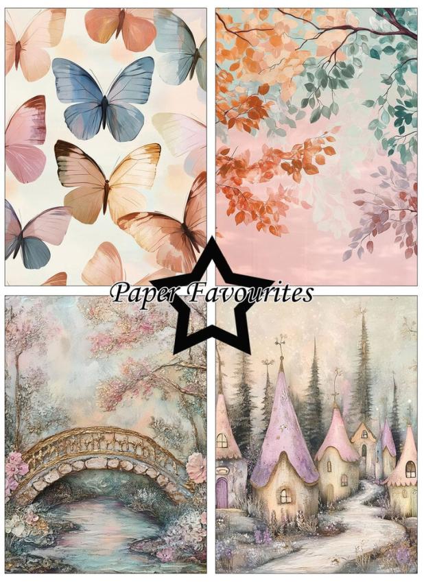 Paper Favourites - Designpapier "Woodland Fairy" Paper Pack A6 - 24 Bogen