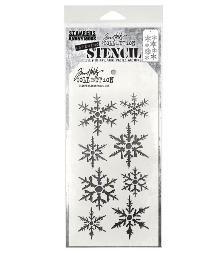 Stampers Anonymous - Schablone "Snowflakes" Layering Stencil Design by Tim Holtz