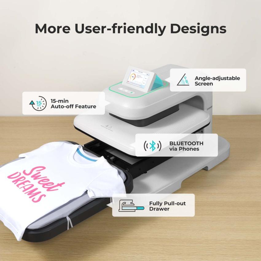 LOKLiK - Auto 2 Smart Transferpresse Gäneblümchen Weiß