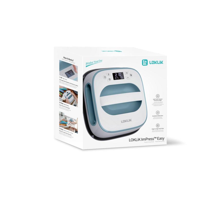 LOKLiK - Easy Heat Press Transferpresse Jeansblau