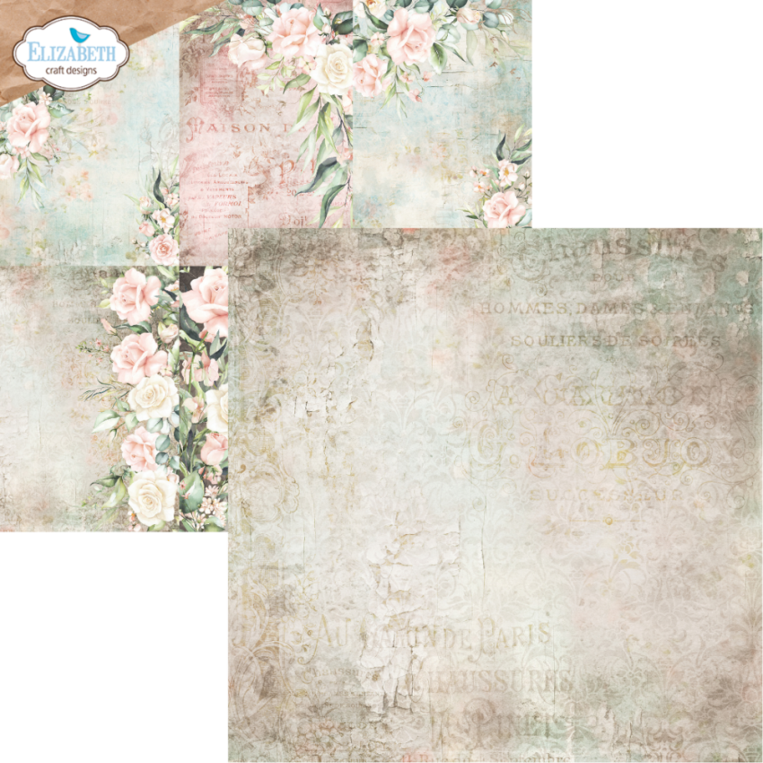 Elizabeth Craft Designs - Designpapier "Bohemian Rose" Paper Pack 12x12 Inch - 12 Bogen