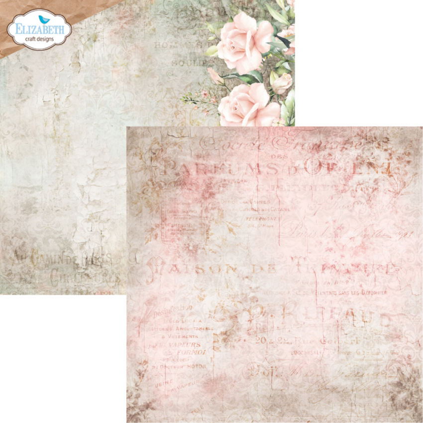 Elizabeth Craft Designs - Designpapier "Bohemian Rose" Paper Pack 12x12 Inch - 12 Bogen