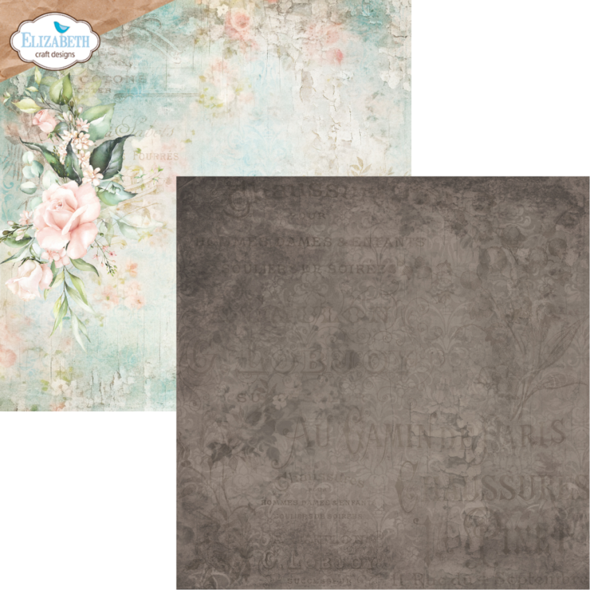 Elizabeth Craft Designs - Designpapier "Bohemian Rose" Paper Pack 12x12 Inch - 12 Bogen