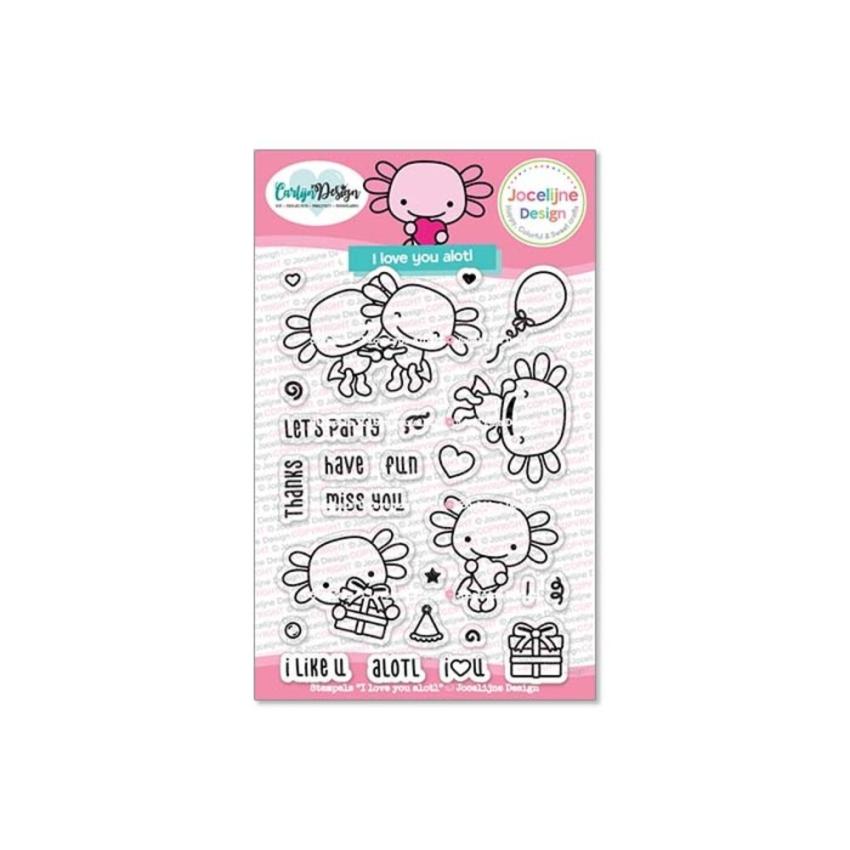 Carlijn Design - Stempelset "Love you Alotl " Clear Stamp 