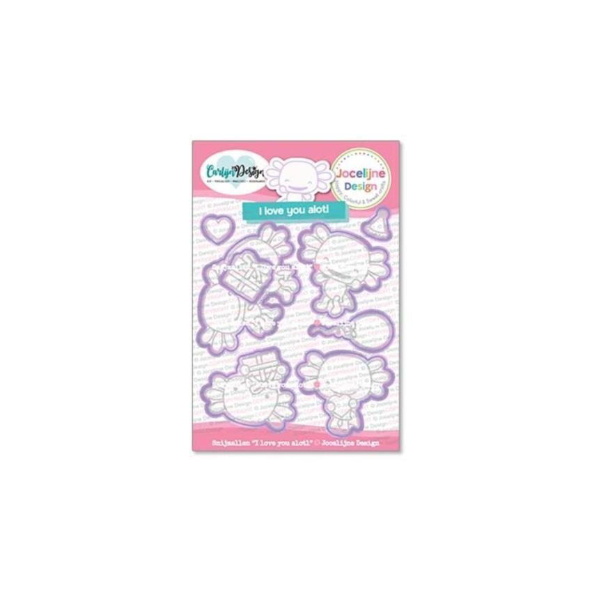 Carlijn Design - Stanzschablone "Love you Alotl " Dies