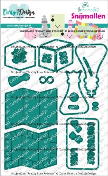 Carlijn Design - Stanzschablone "Family Time Friends" Dies 