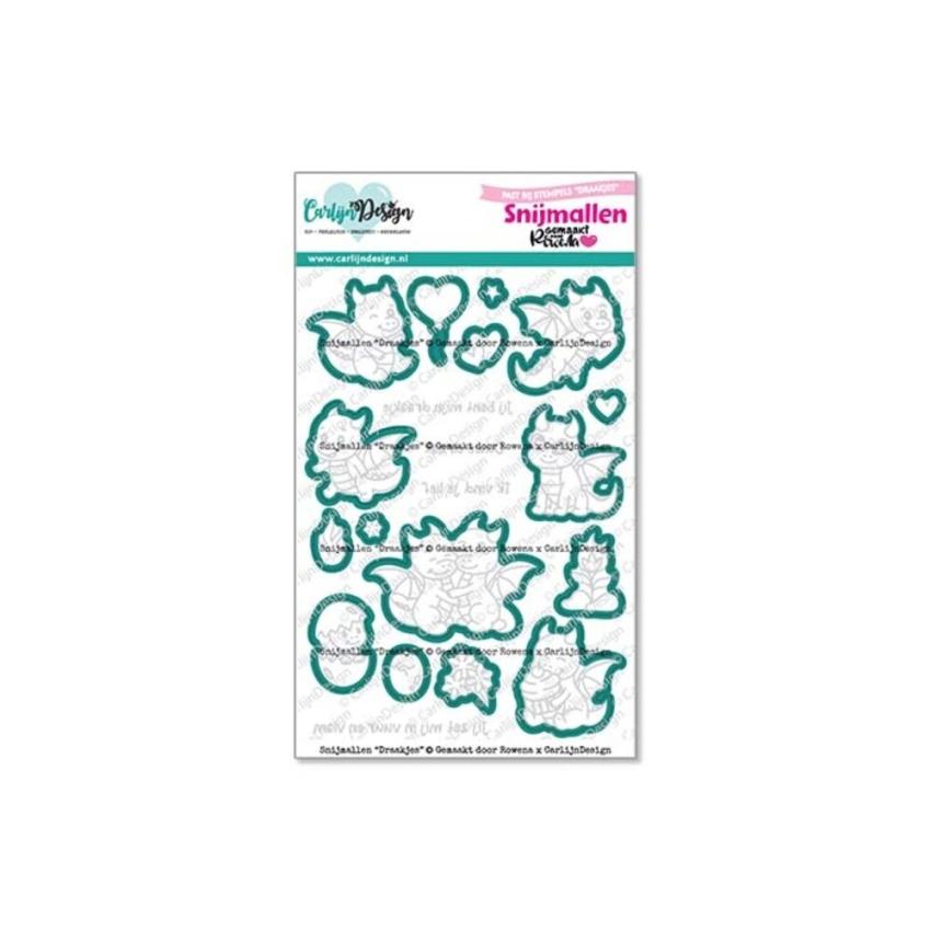 Carlijn Design - Stanzschablone "Draakjes " Dies