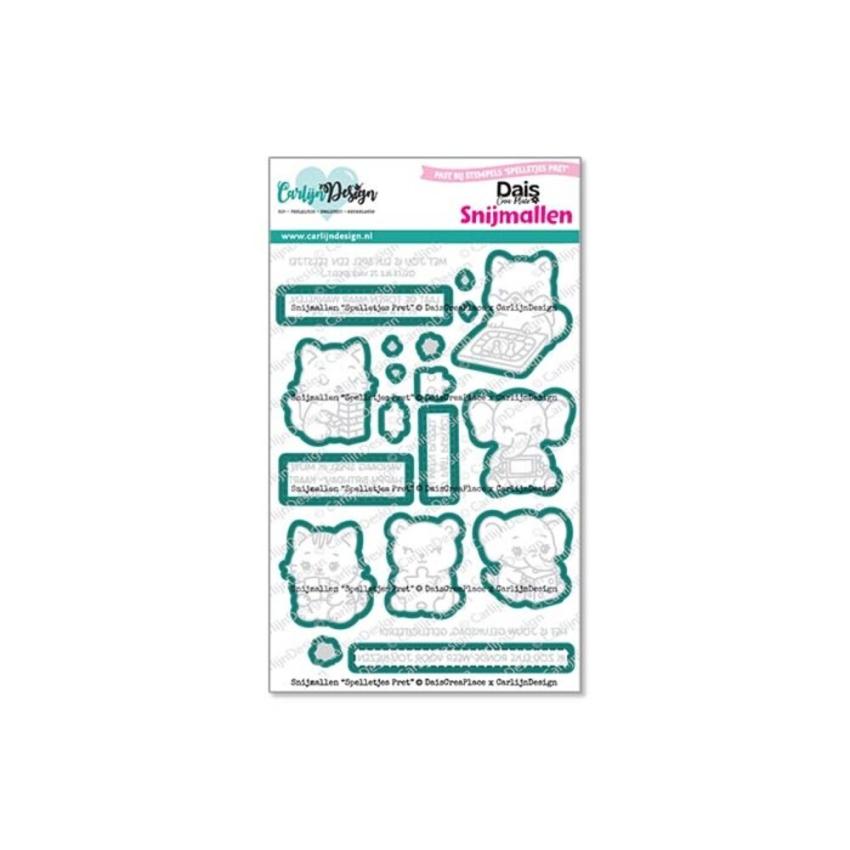 Carlijn Design - Stanzschablone "Spelletjes Pret " Dies