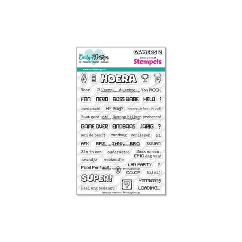 Carlijn Design - Stempelset "Gamers 2" Clear Stamps