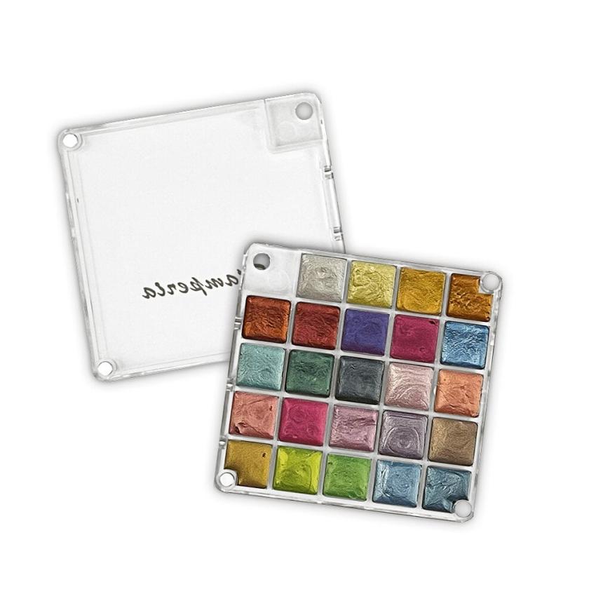 Stamperia - Aquarellfarbe Metallic - Watercolors Metallic Paint Set 24 Farben