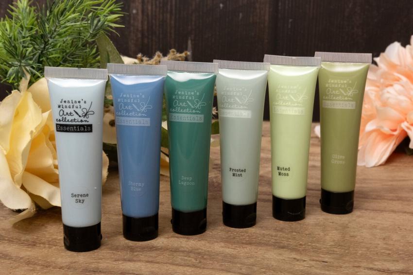 Studio Light - Acrylfarbe "Mist & Moss" Acrylic Paint Set 6x35ml Design by Jenines Mindful Art