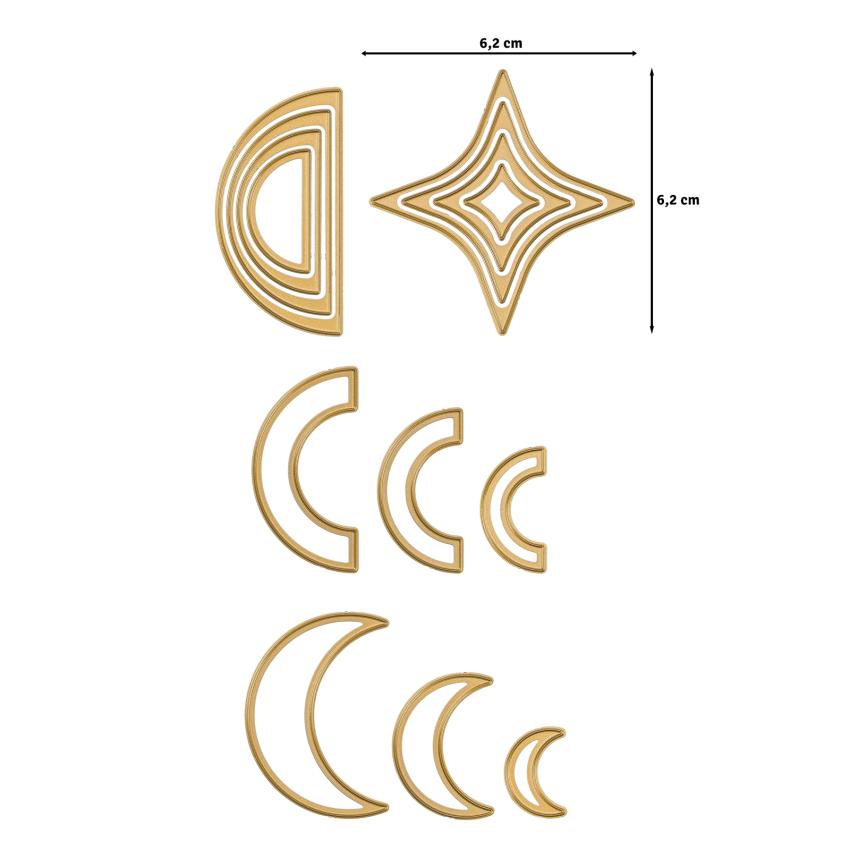 Vaessen Creative - Stanzschablone "Grundformen 2" Dies