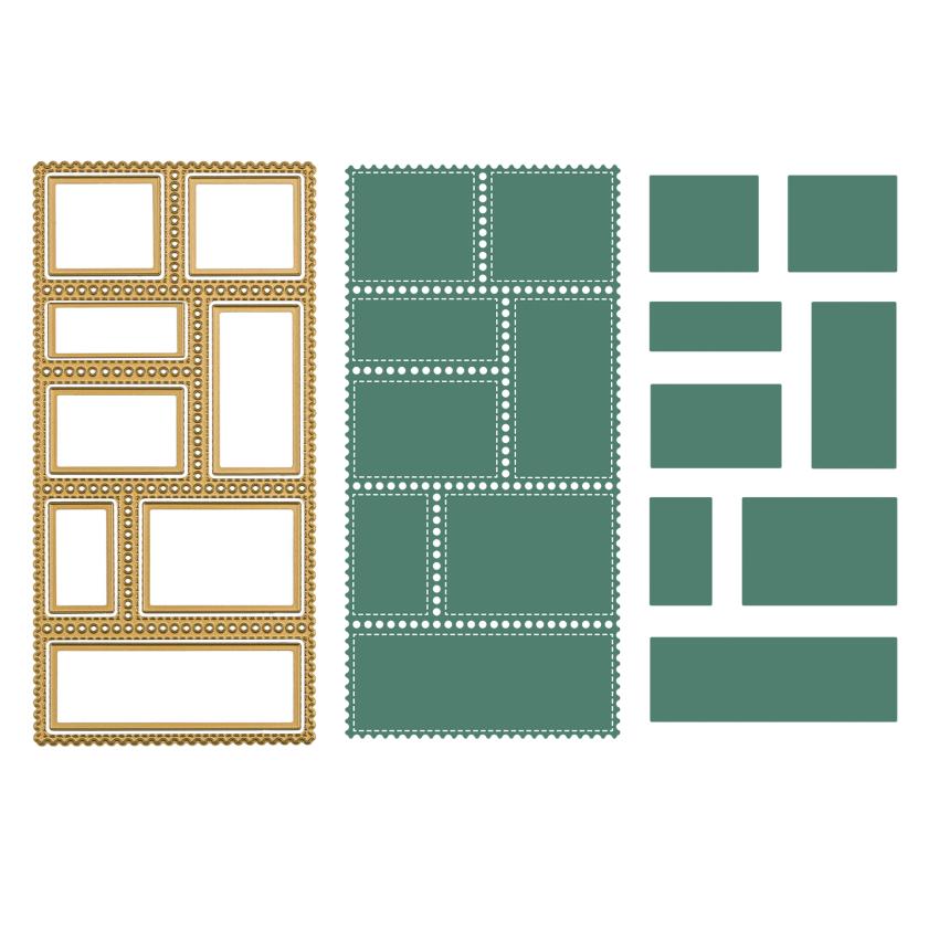 Vaessen Creative - Stanzschablone "Briefmarken" Dies