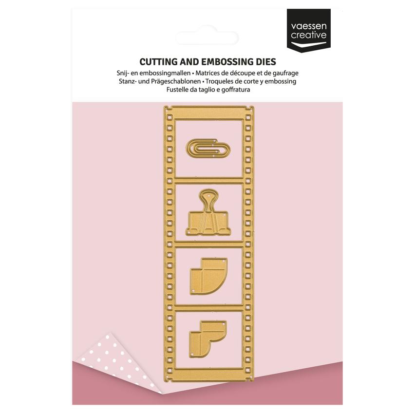 Vaessen Creative - Stanzschablone "Vintage-Filmstreifen" Dies