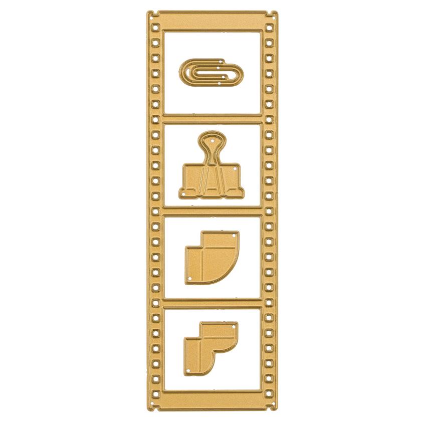 Vaessen Creative - Stanzschablone "Vintage-Filmstreifen" Dies