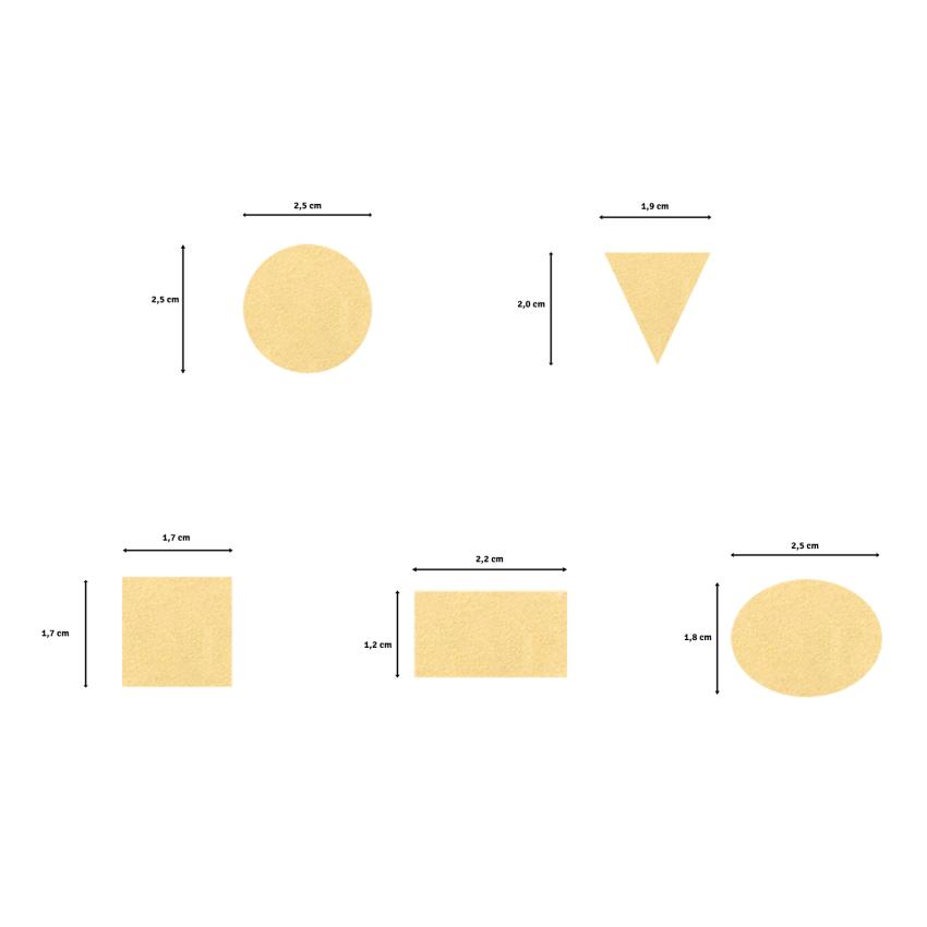 Vaessen Creative - 5 Motivstanzer "Geometrische Formen Medium"