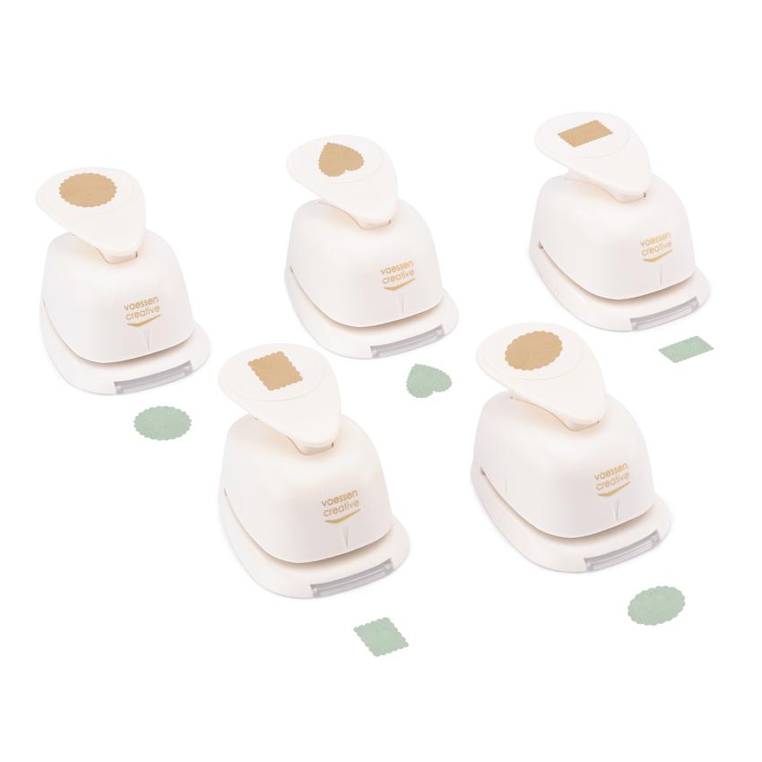 Vaessen Creative - 5 Motivstanzer "Geometrische Formen Gewellt"