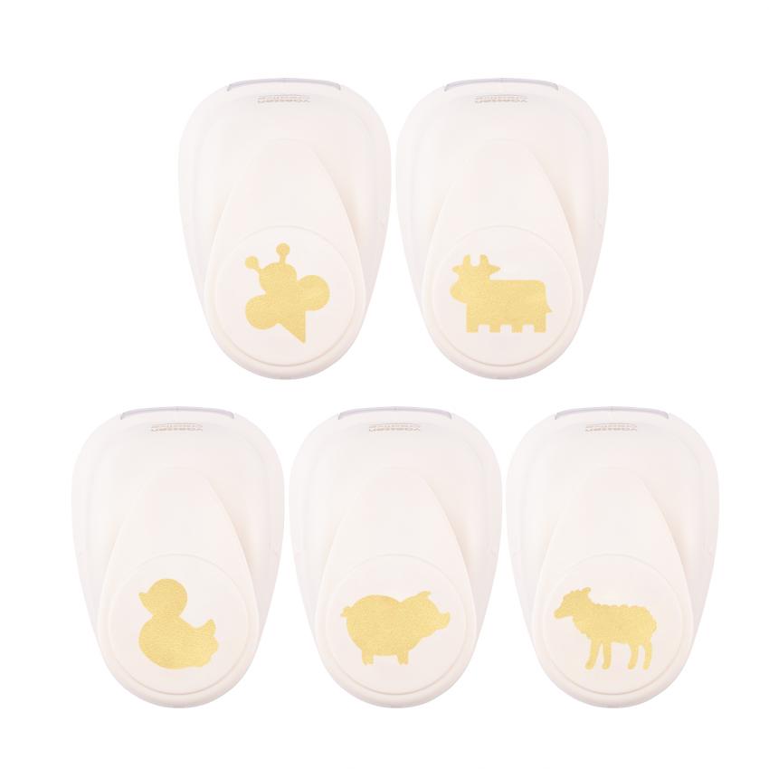 Vaessen Creative - 5 Motivstanzer "Bauernhoftiere Medium"