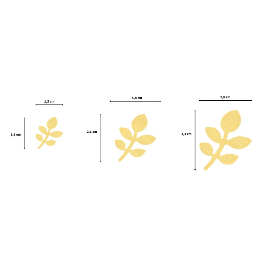 Vaessen Creative - 3 Motivstanzer "Blätter"