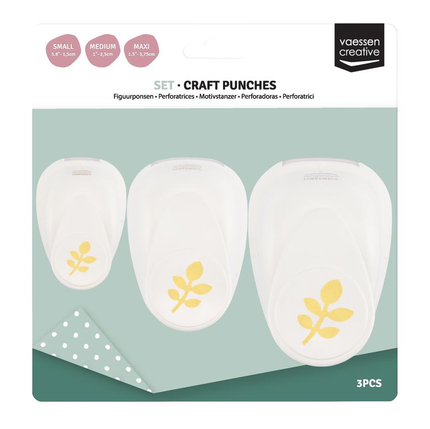 Vaessen Creative - 3 Motivstanzer "Blätter"