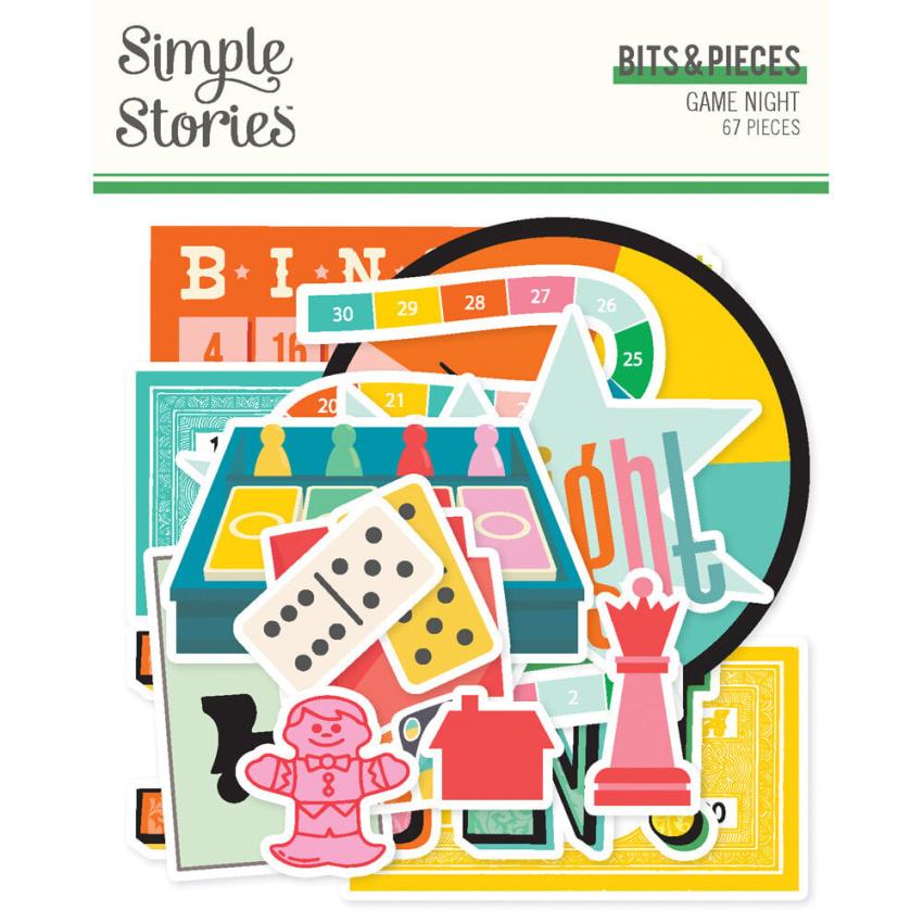 Simple Stories - Stanzteile "Game Night" Bits & Pieces 